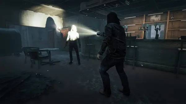 Кадр с взаимодействием персонажа и объекта в Dead by Daylight - Darkness Among Us Chapter