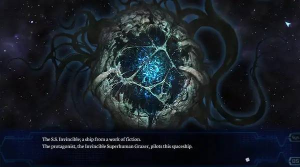 Кадр с взаимодействием персонажа и объекта в Dead End Aegis Gaiden