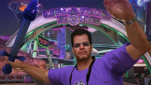 Кадр с взаимодействием персонажа и объекта в Dead Rising 2  Off the Record