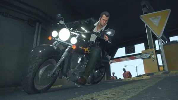 Кадр с взаимодействием персонажа и объекта в Dead Rising Deluxe Remaster   Лицензия