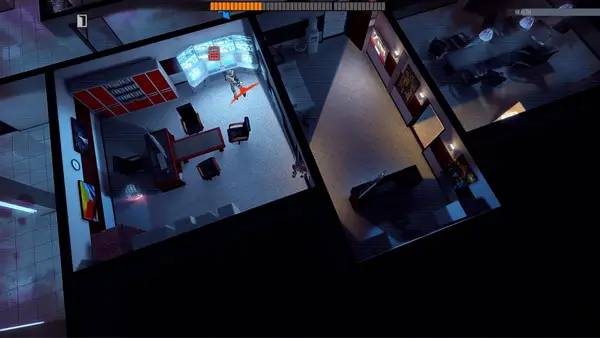 Кадр с взаимодействием персонажа и объекта в Death Point