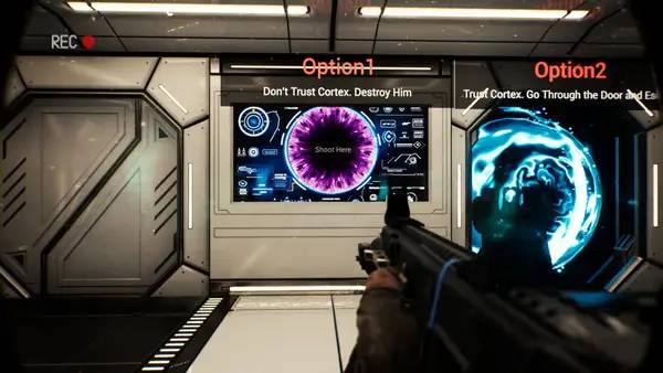 Кадр с взаимодействием персонажа и объекта в Death Row Escape