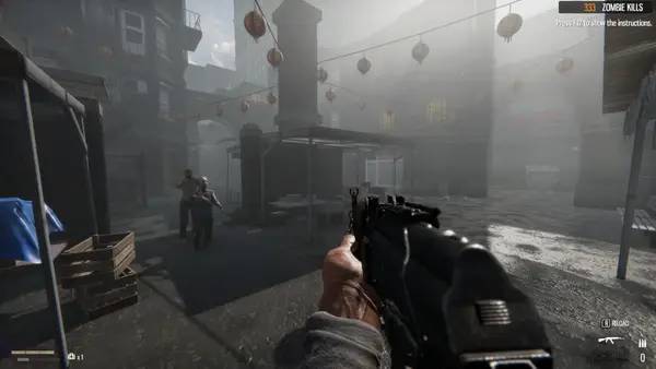 Кадр с взаимодействием персонажа и объекта в Death Slayer V