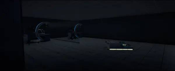 Кадр с взаимодействием персонажа и объекта в Death World