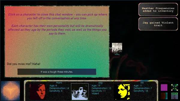 Кадр с взаимодействием персонажа и объекта в Decade