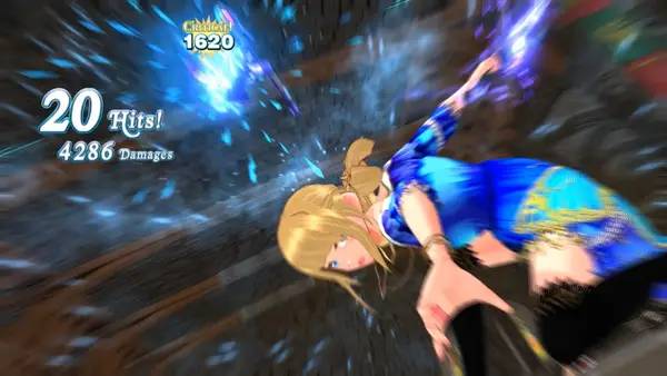 Кадр с взаимодействием персонажа и объекта в Demon Sword Incubus