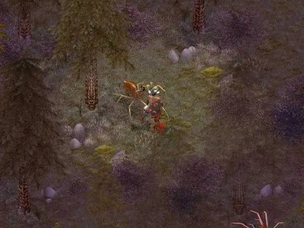 Кадр с взаимодействием персонажа и объекта в Depths of Peril