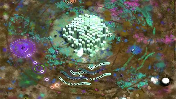 Кадр с взаимодействием персонажа и объекта в Devader