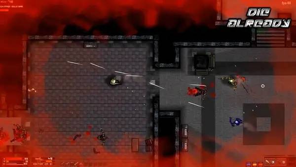 Кадр с взаимодействием персонажа и объекта в Die Already