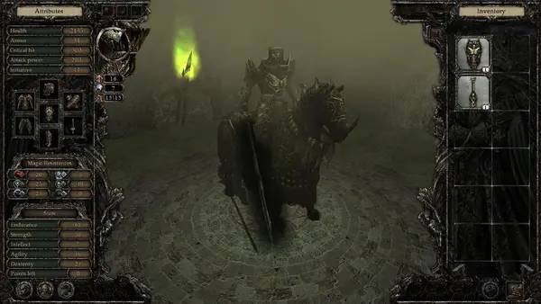 Кадр с взаимодействием персонажа и объекта в Disciples 3 Resurrection