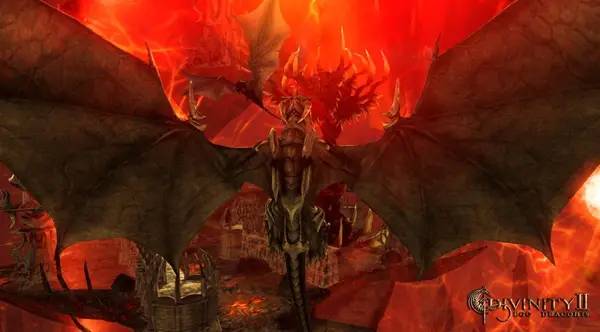 Кадр с взаимодействием персонажа и объекта в Divinity 2 Ego Draconis