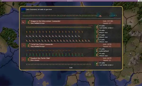 Кадр с взаимодействием персонажа и объекта в Dominions 4  Thrones of Ascension