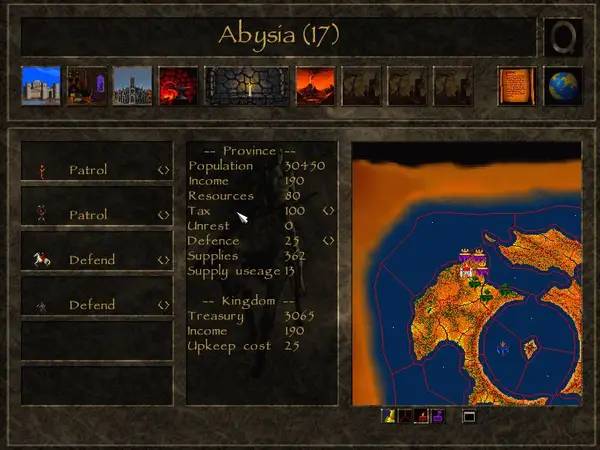 Кадр с взаимодействием персонажа и объекта в Dominions  Priests, Prophets and Pretenders