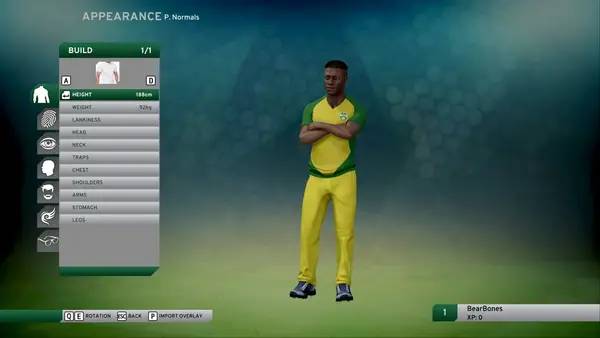 Кадр с взаимодействием персонажа и объекта в Don Bradman Cricket 17
