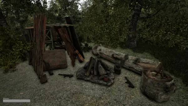 Кадр с взаимодействием персонажа и объекта в DOOMER SIMULATOR