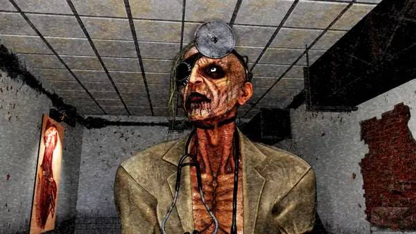 Кадр с взаимодействием персонажа и объекта в Dr. Psycho  Hospital Escape 2