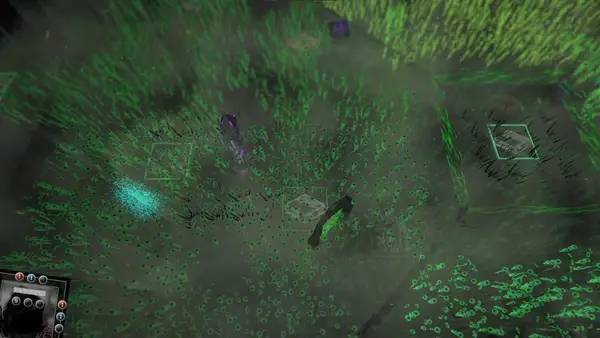 Кадр с взаимодействием персонажа и объекта в Drifter's Tales