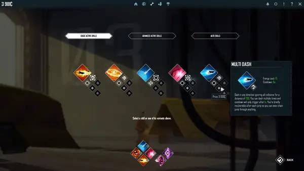 Кадр с взаимодействием персонажа и объекта в Drifting Lands