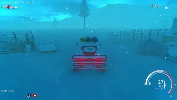 Кадр с взаимодействием персонажа и объекта в Drive 4 Survival