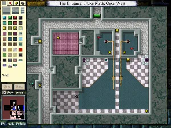 Кадр с взаимодействием персонажа и объекта в DROD  Gunthro and the Epic Blunder