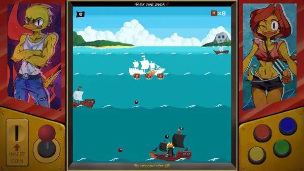 Кадр с взаимодействием персонажа и объекта в DUCK  Dangerous Ultimate Cartridge Kidnapper