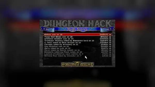 Кадр с взаимодействием персонажа и объекта в Dungeon Hack