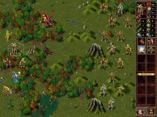 Кадр с взаимодействием персонажа и объекта в Eador Genesis