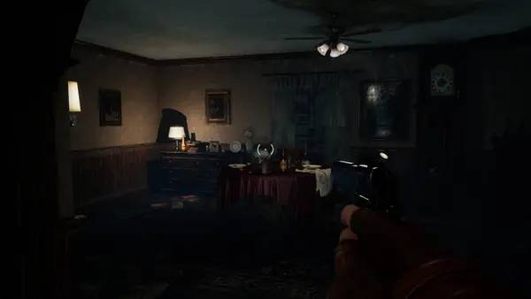 Кадр с взаимодействием персонажа и объекта в EBOLA VILLAGE