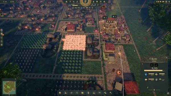 Кадр с взаимодействием персонажа и объекта в El Dorado  The Golden City Builder