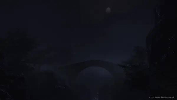 Кадр с взаимодействием персонажа и объекта в Eleusis