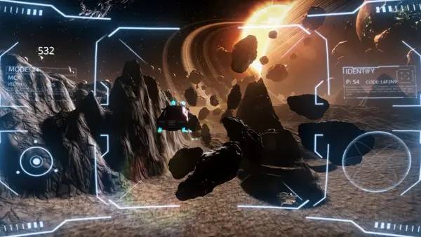 Кадр с взаимодействием персонажа и объекта в ELON on MARS