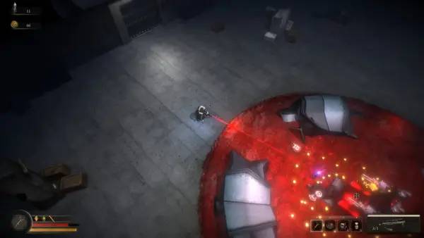 Кадр с взаимодействием персонажа и объекта в Enlightenment