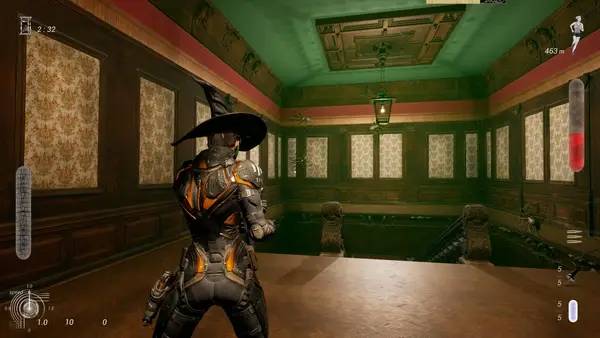 Кадр с взаимодействием персонажа и объекта в epic maze