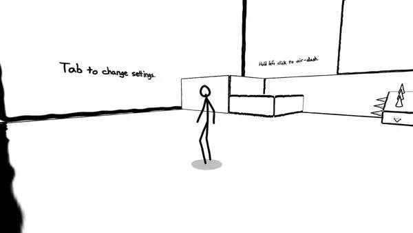 Кадр с взаимодействием персонажа и объекта в Eraser