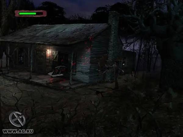 Кадр с взаимодействием персонажа и объекта в Evil Dead  Hail to the King