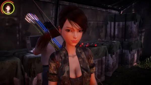 Кадр с взаимодействием персонажа и объекта в Exotic