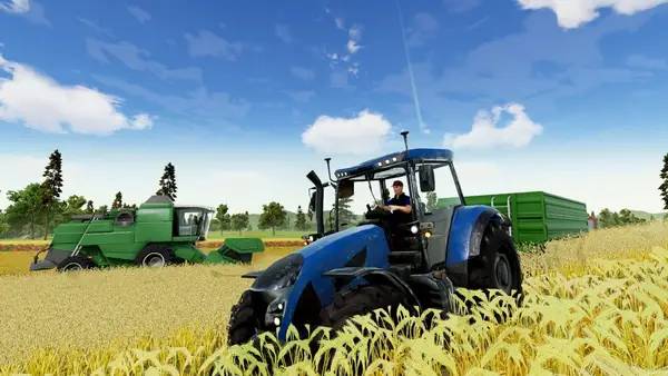 Кадр с взаимодействием персонажа и объекта в Farm Manager 2018