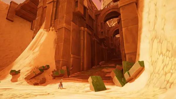 Кадр с взаимодействием персонажа и объекта в Fera The Sundered Tribes