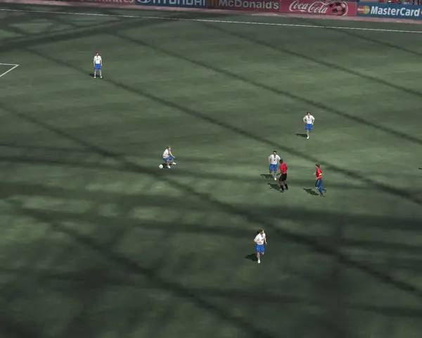 Кадр с взаимодействием персонажа и объекта в FIFA World Cup  Germany 2006