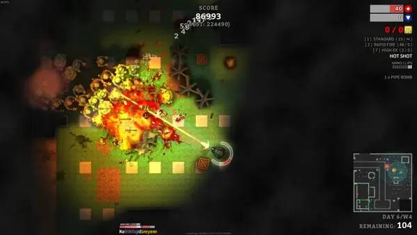 Кадр с взаимодействием персонажа и объекта в Final Days