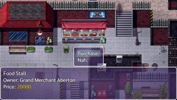 Кадр с взаимодействием персонажа и объекта в Final Profit  A Shop RPG