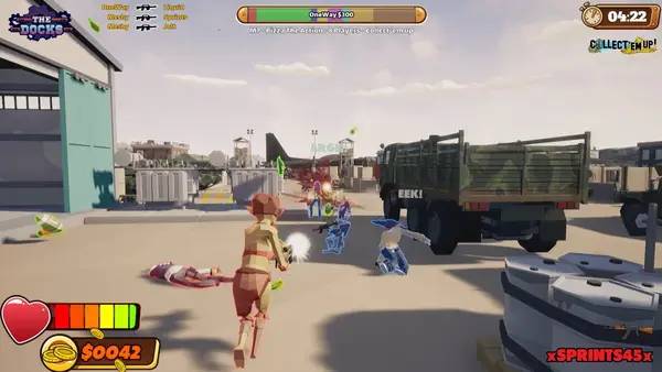 Кадр с взаимодействием персонажа и объекта в Finders Reapers