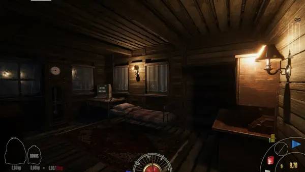 Кадр с взаимодействием персонажа и объекта в Forest Ranger Simulator