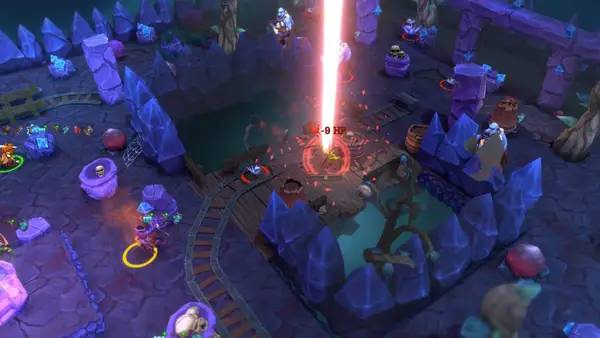 Кадр с взаимодействием персонажа и объекта в Fort Triumph