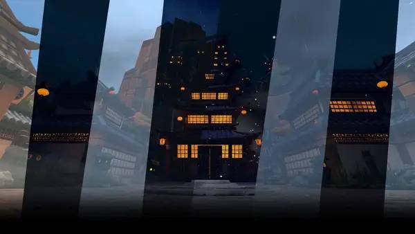 Кадр с взаимодействием персонажа и объекта в Fruit Ninja VR