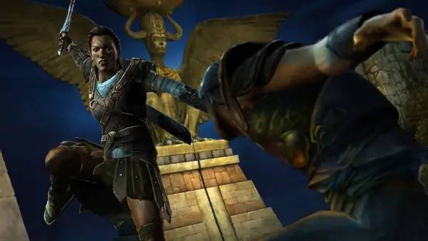 Кадр с взаимодействием персонажа и объекта в Game of Thrones - A Telltale Games Series