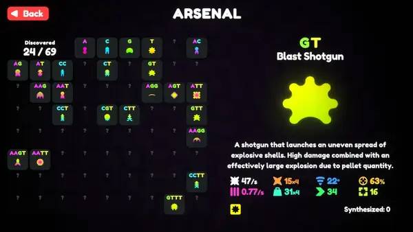 Кадр с взаимодействием персонажа и объекта в Genome Guardian