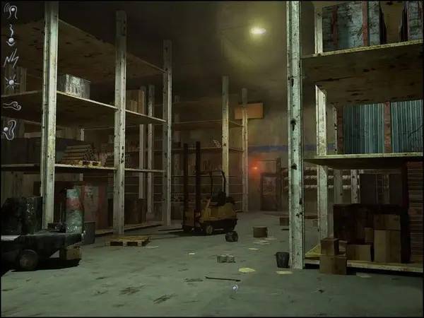Кадр с взаимодействием персонажа и объекта в Ghost in the Sheet - Территория призрака