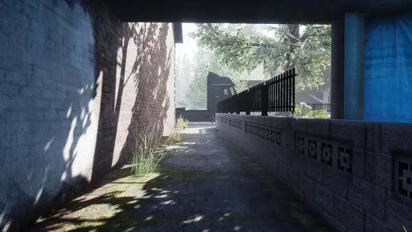 Кадр с взаимодействием персонажа и объекта в Ghost Platoon