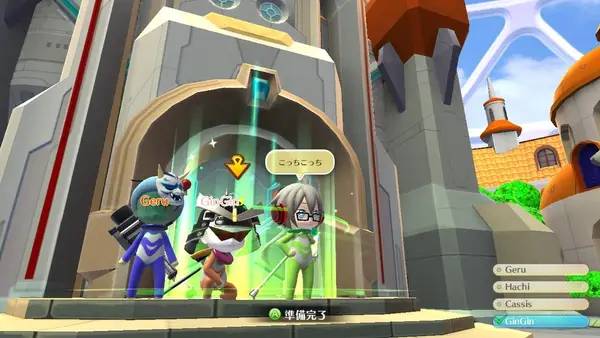 Кадр с взаимодействием персонажа и объекта в GOCCO OF WAR